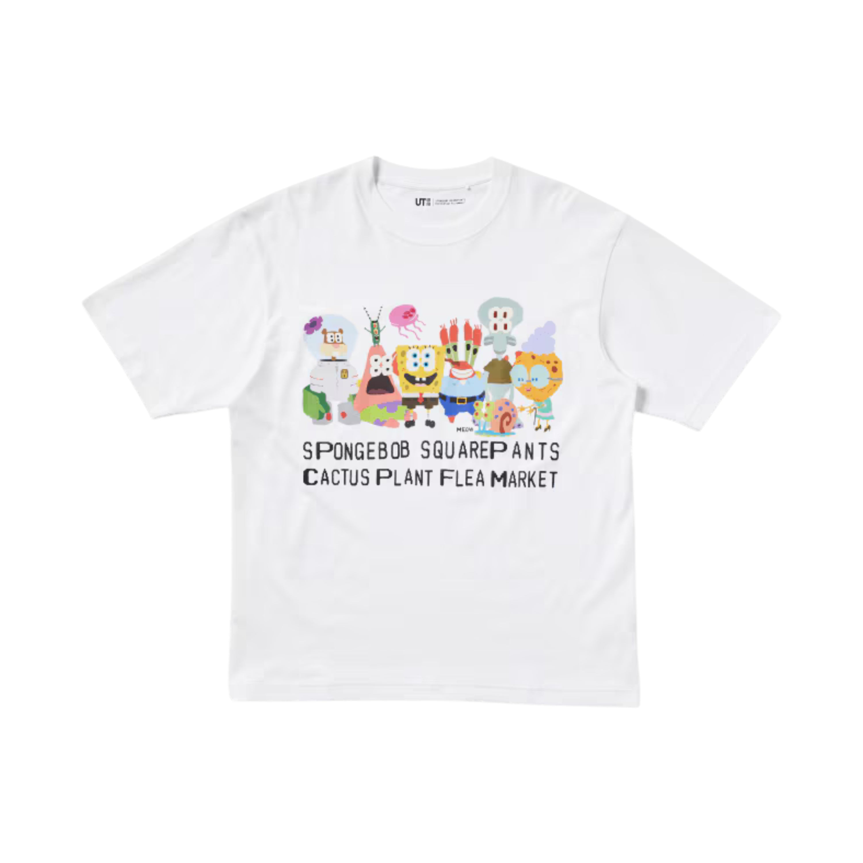 Cactus Plant Flea Market x UT SpongeBob Tee White