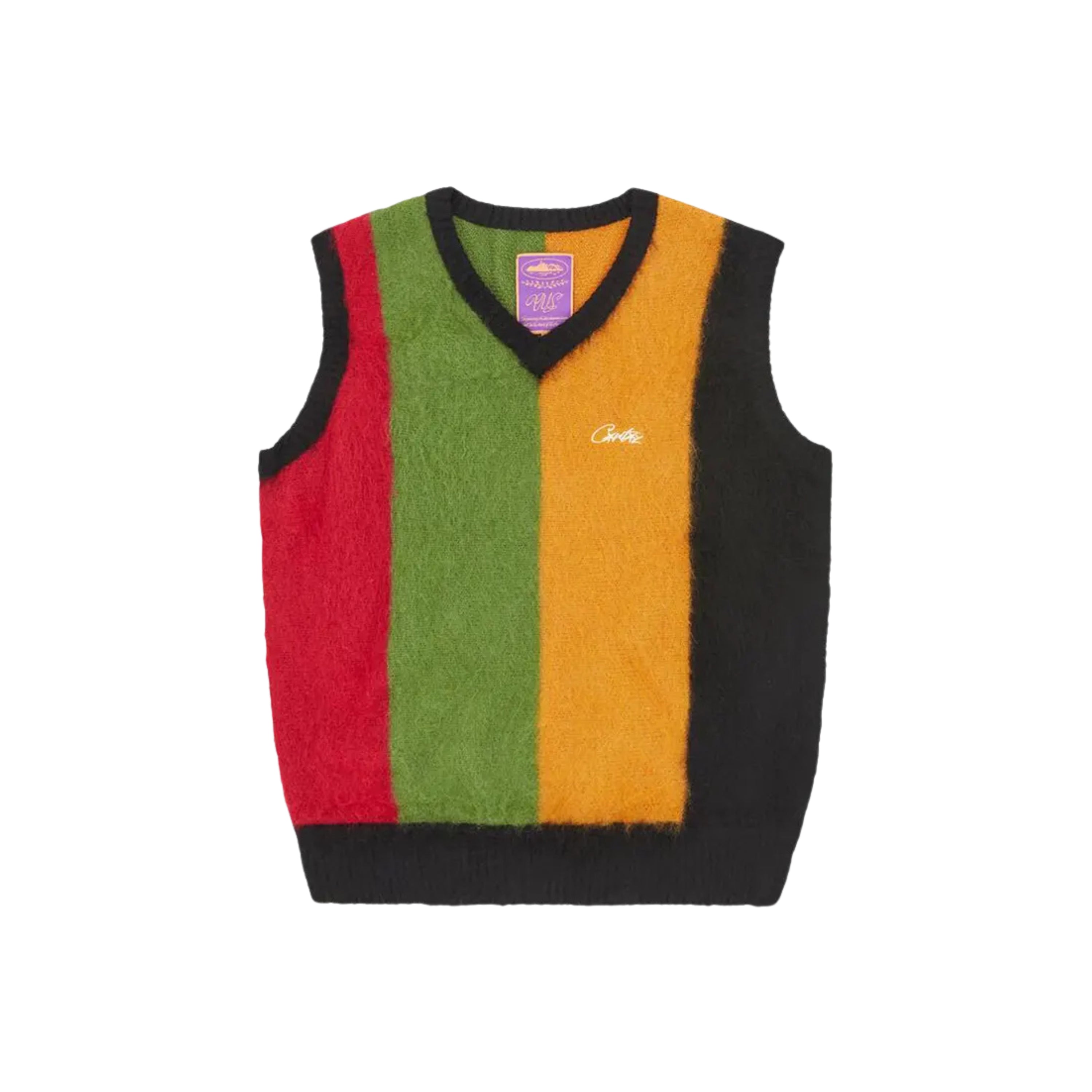 Corteiz Mohair Knit Vest Multicolor