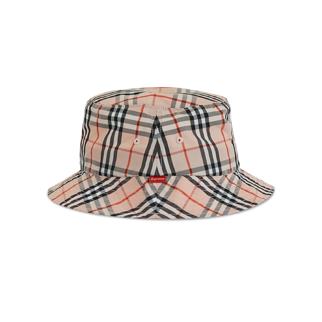 Supreme Burberry Crusher Bucket Hat Pink