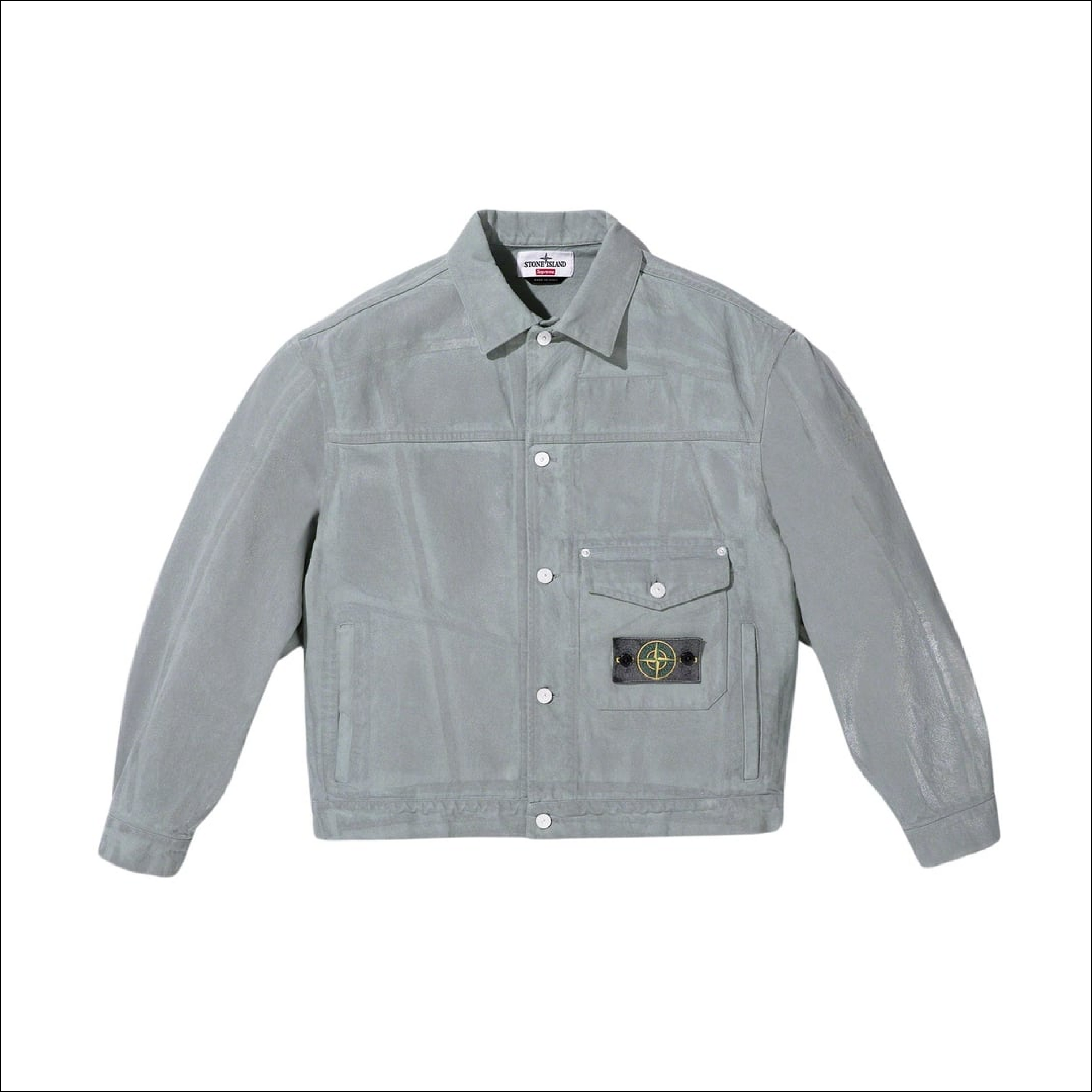 Supreme Stone Island Trucker Jacket Reflective