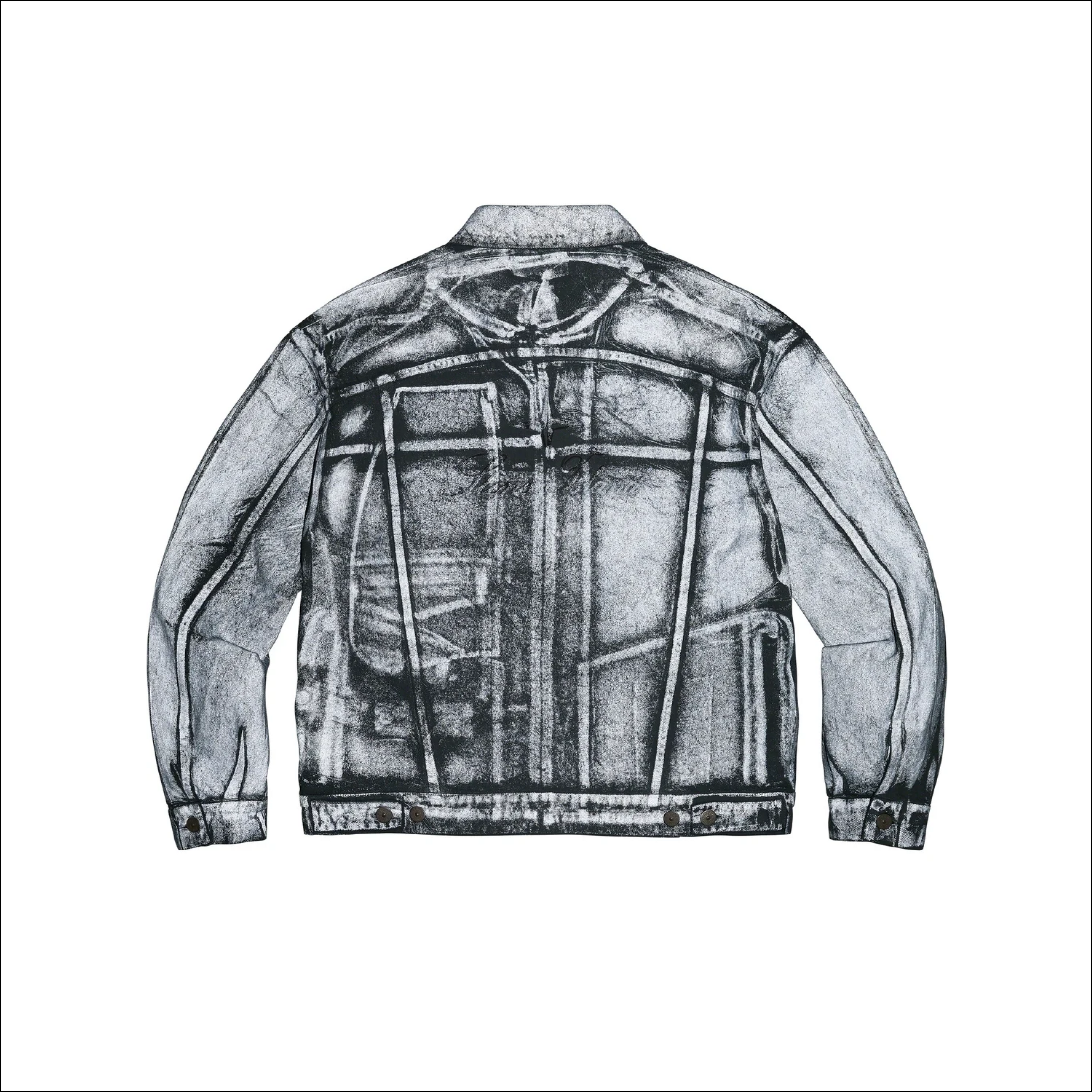 Supreme Stone Island Trucker Jacket Reflective