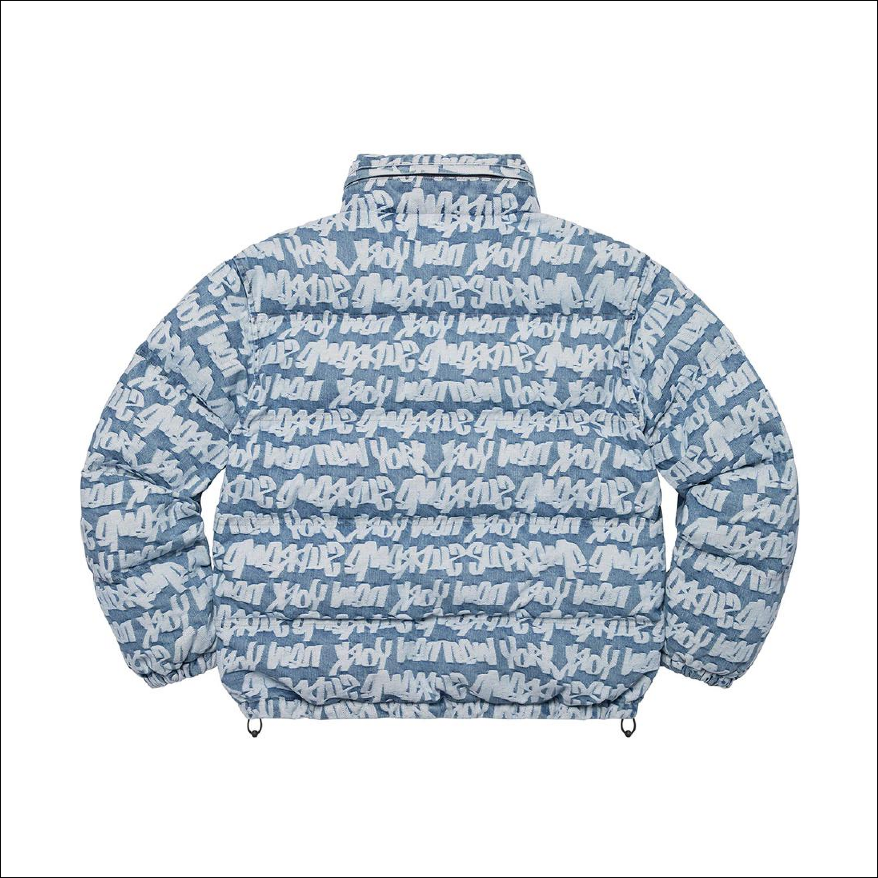 Supreme Fat Puffer Tip Jacquard Blue