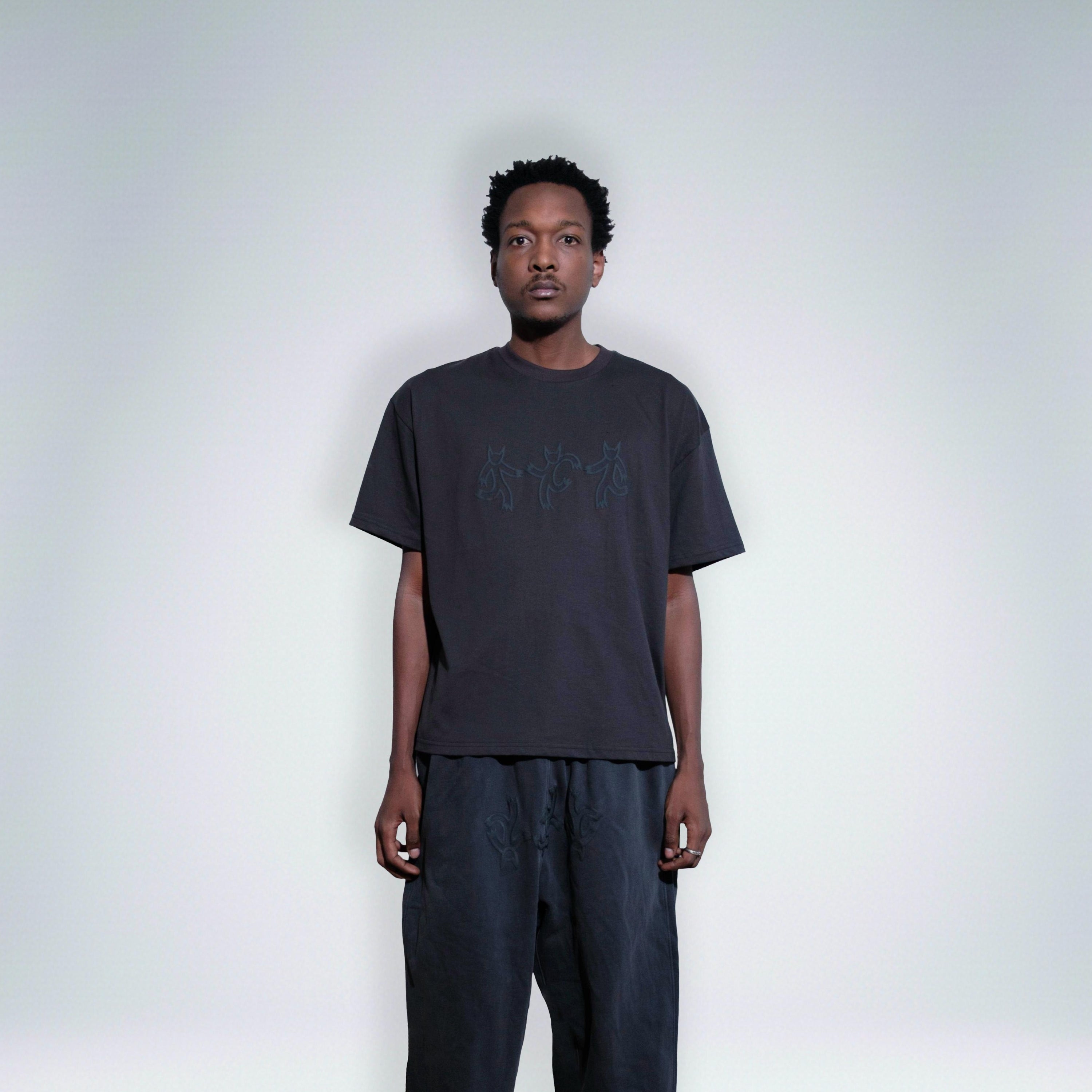 In Einem Atem Demon Tee Washed Black