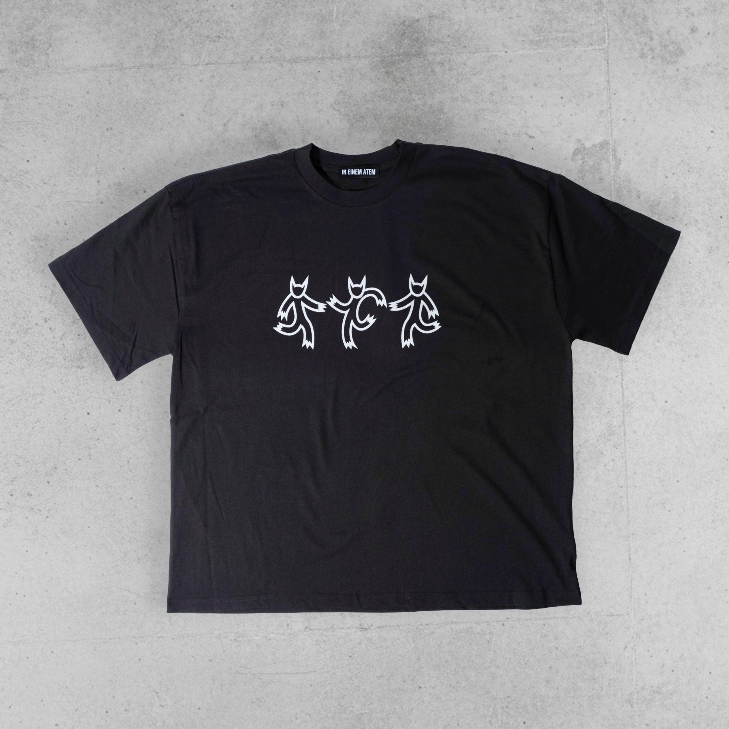 In Einem Atem White Demon Tee Washed Black