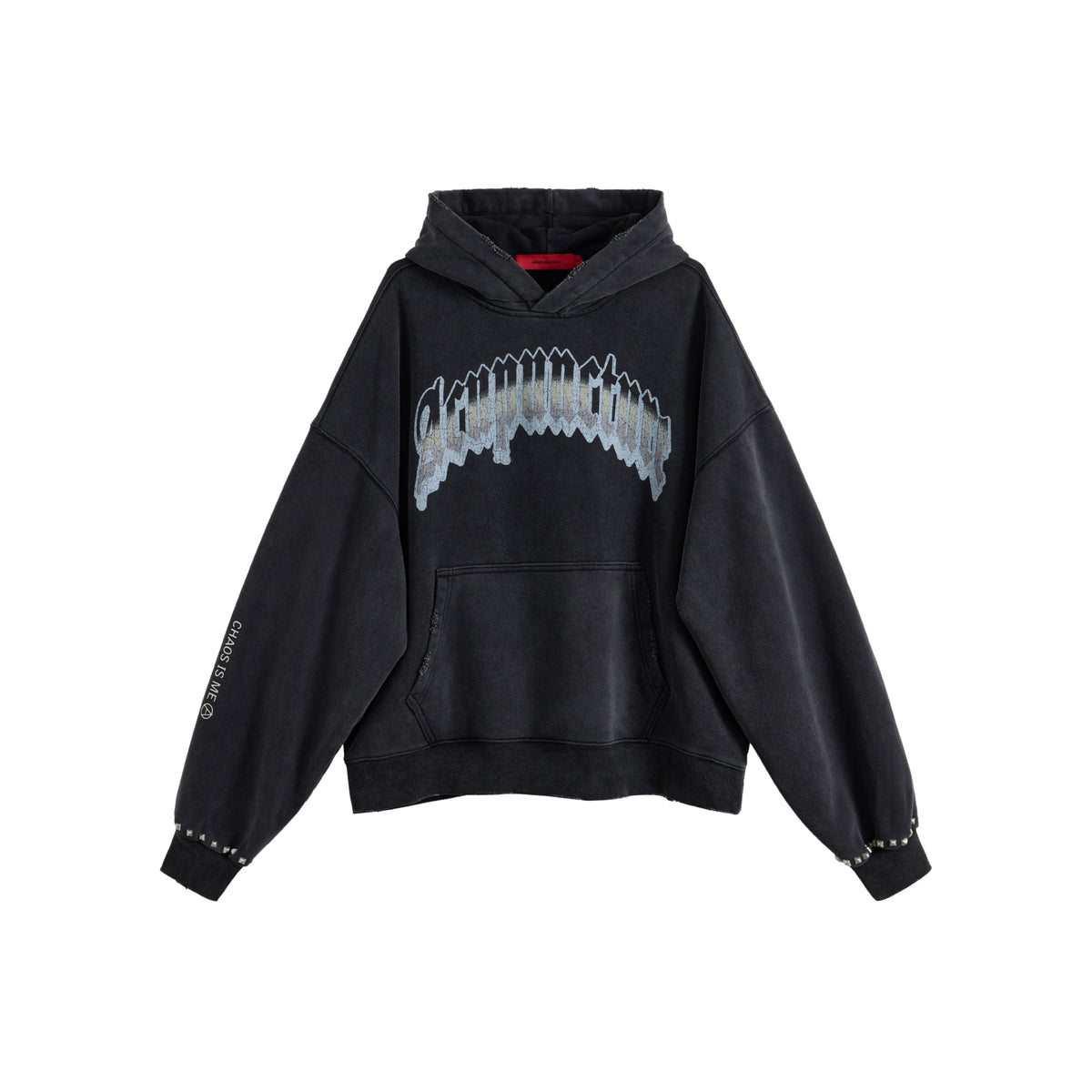 Acupuncture Punker Hoodie Washed Black