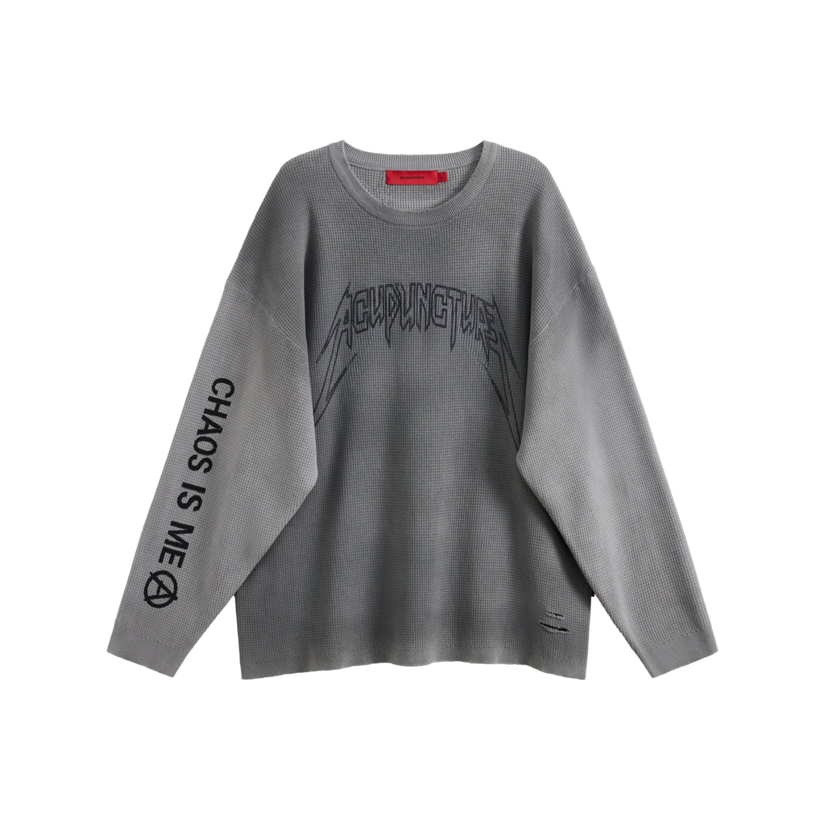 Acupuncture Metal Waffle Longsleeve Grey