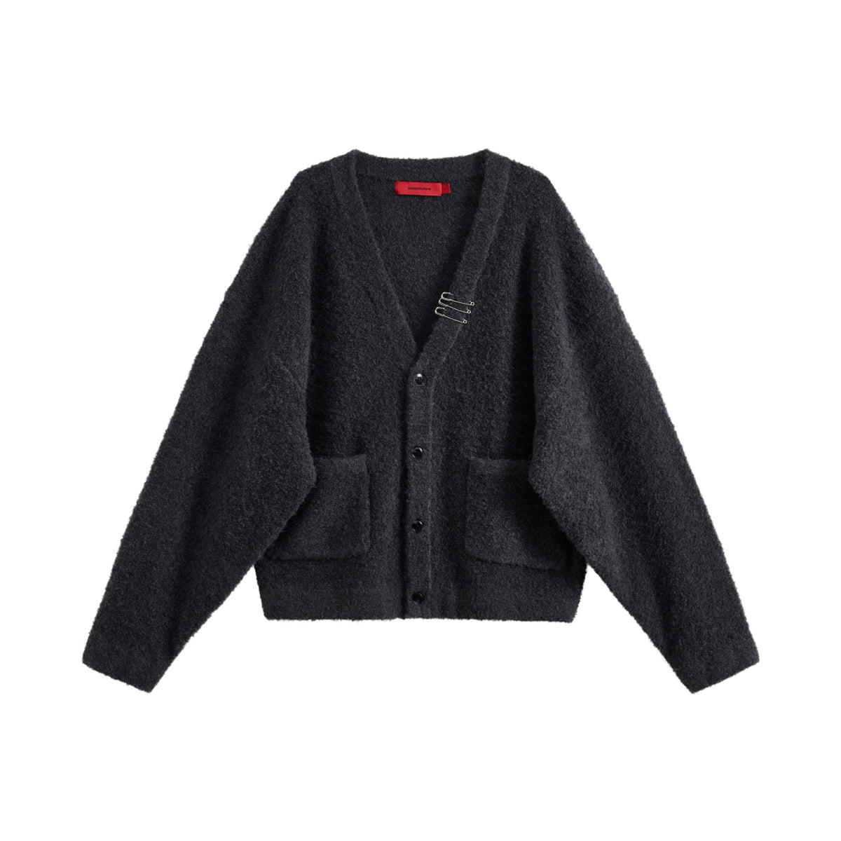 Acupuncture Cozy Cardigan Dark Grey