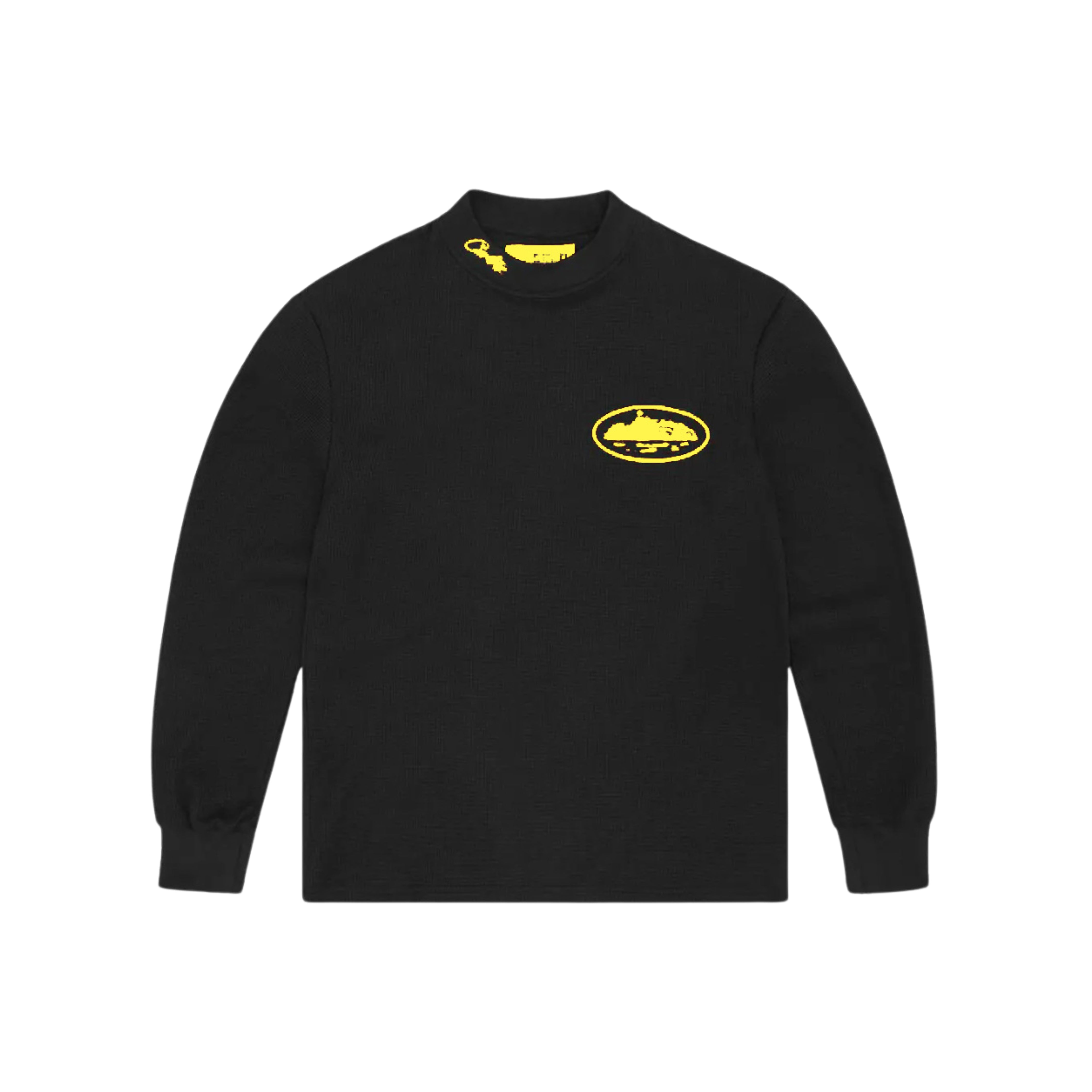 Corteiz Alcatraz Yellow Waffle Longsleeve Black – QUEIO®