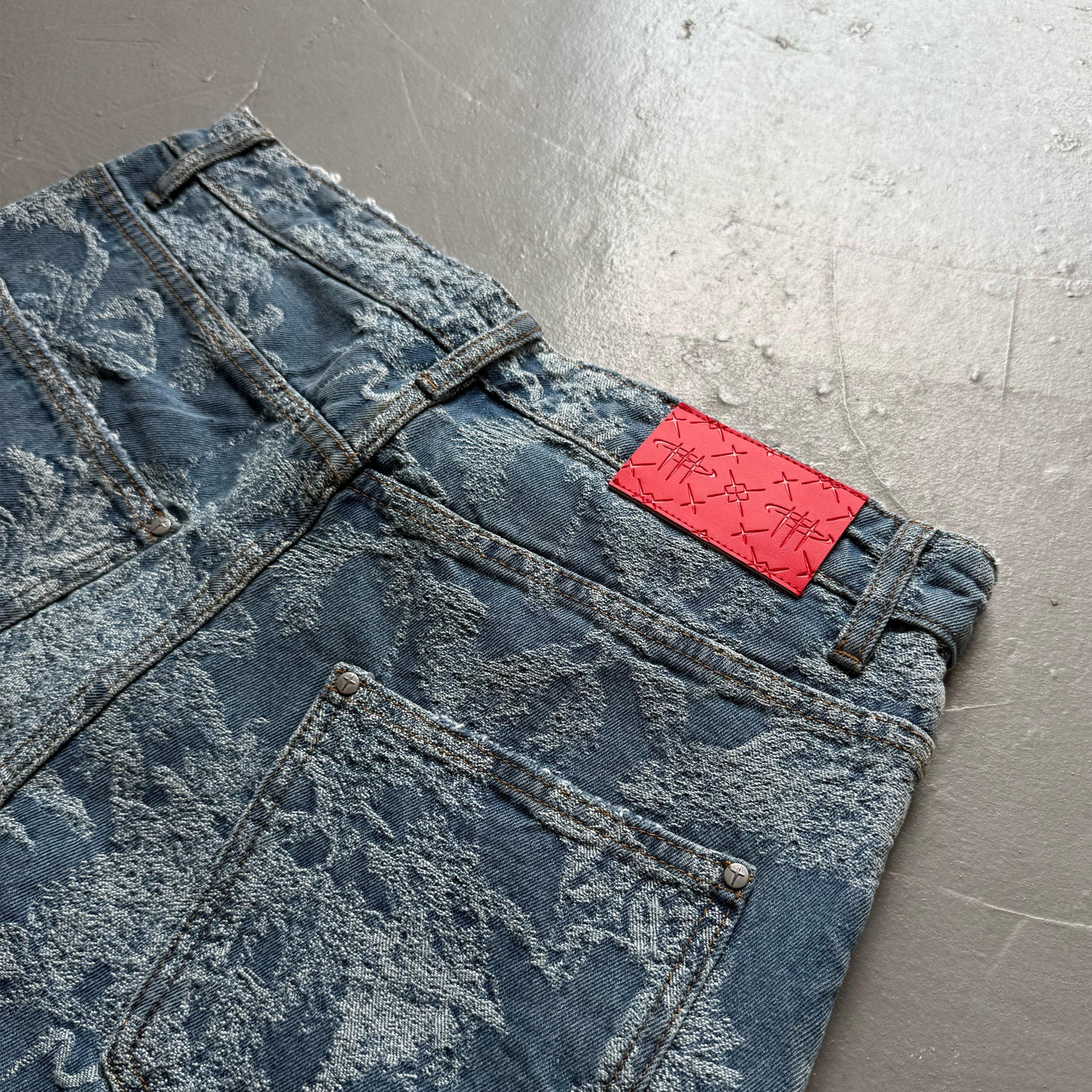 On My Way Jacquard Shorts Blue