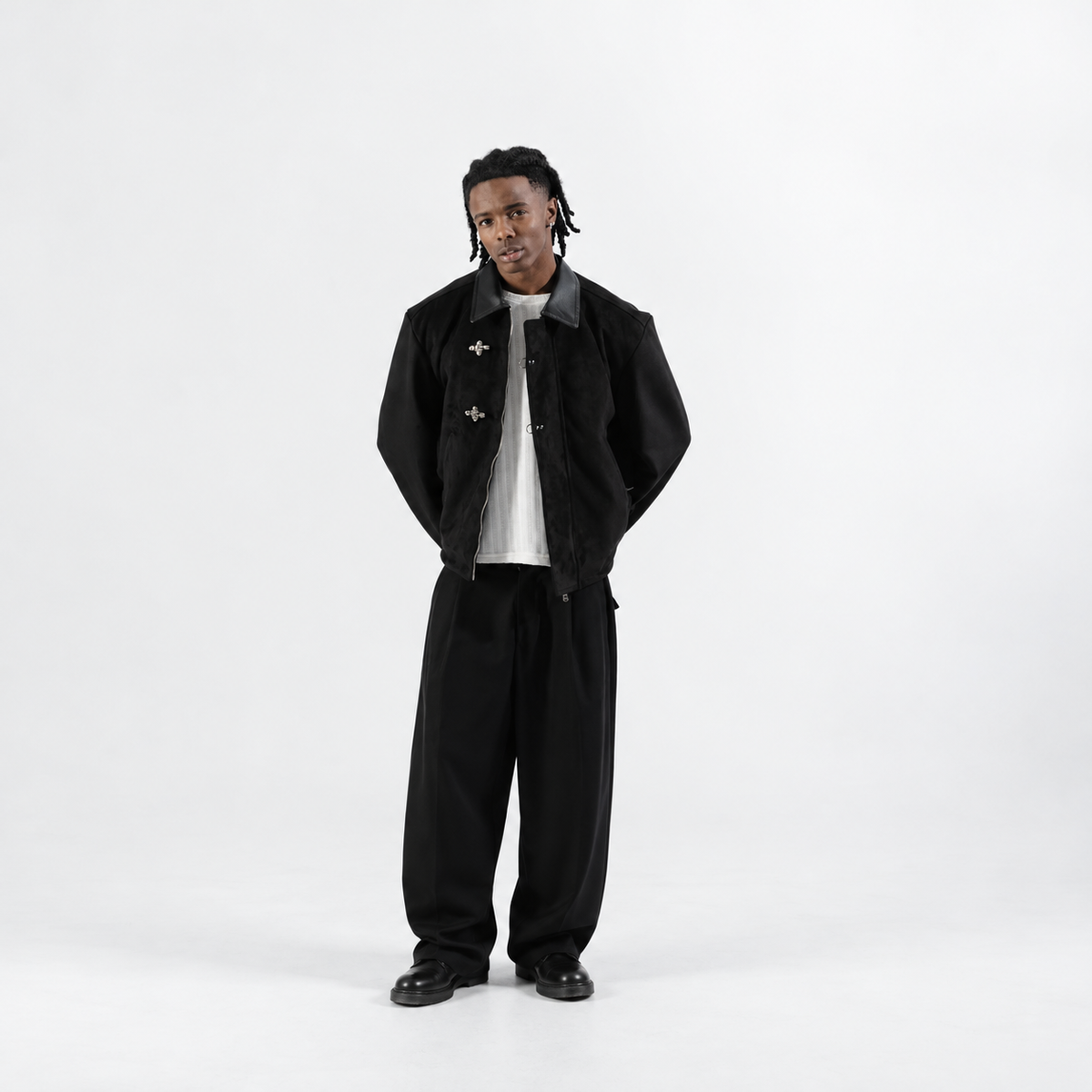 Mood-One Clasp Jacket Black