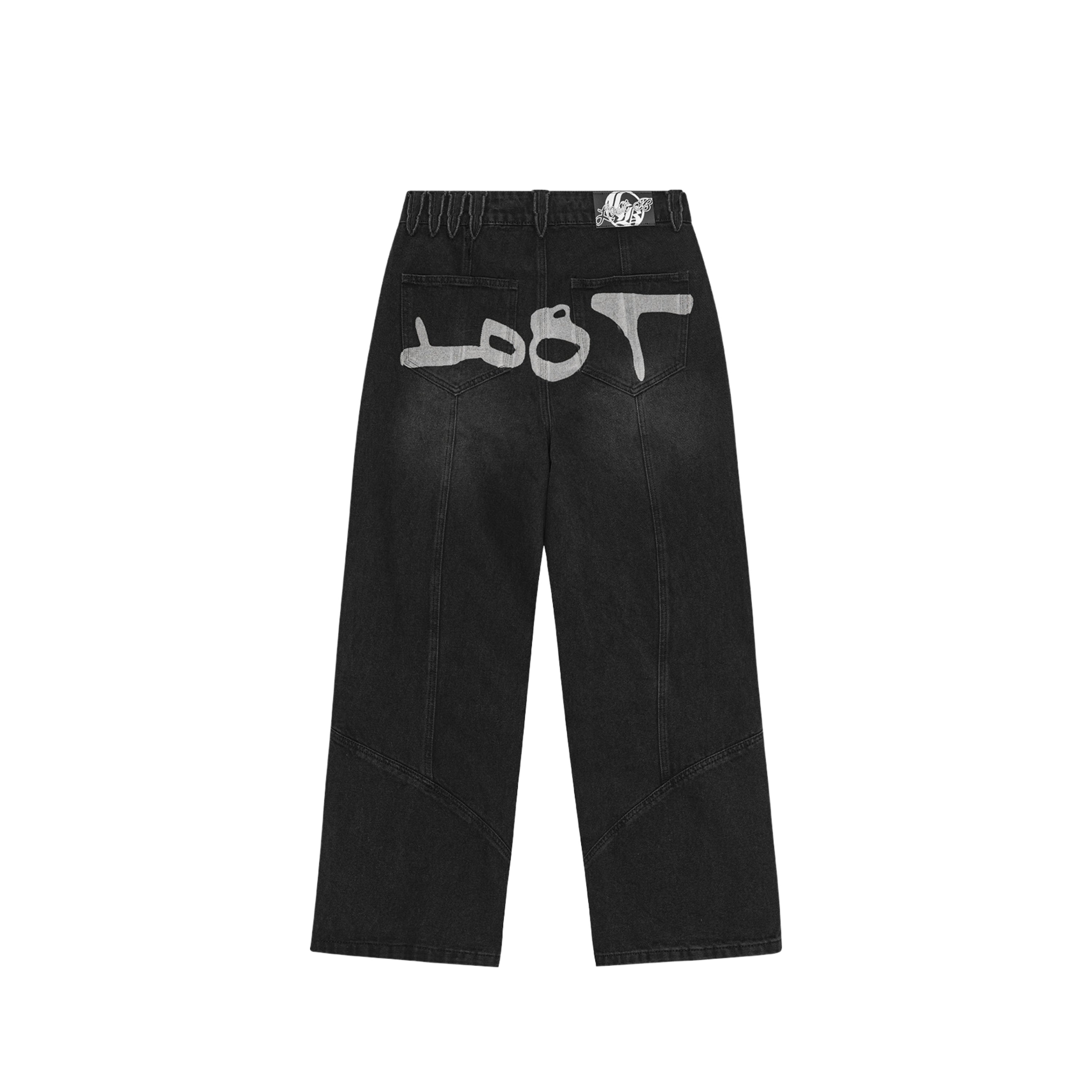 Lost Boys Outerstream Logo Jeans Stonewashed Black