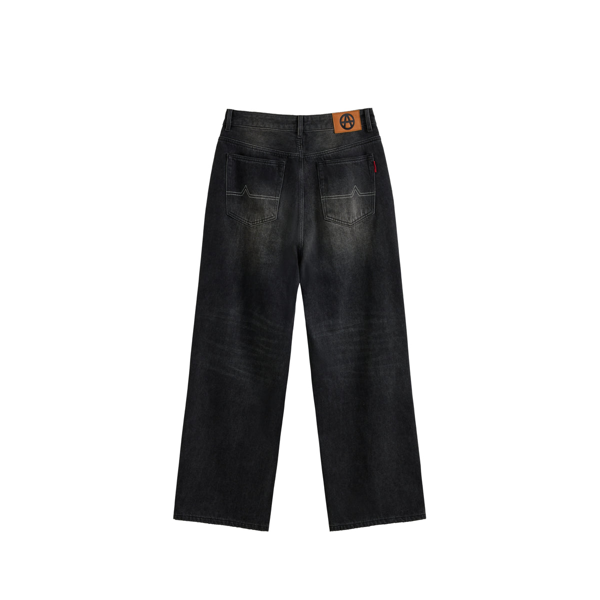 Acupuncture Wide Leg Denim Black Stone Wash