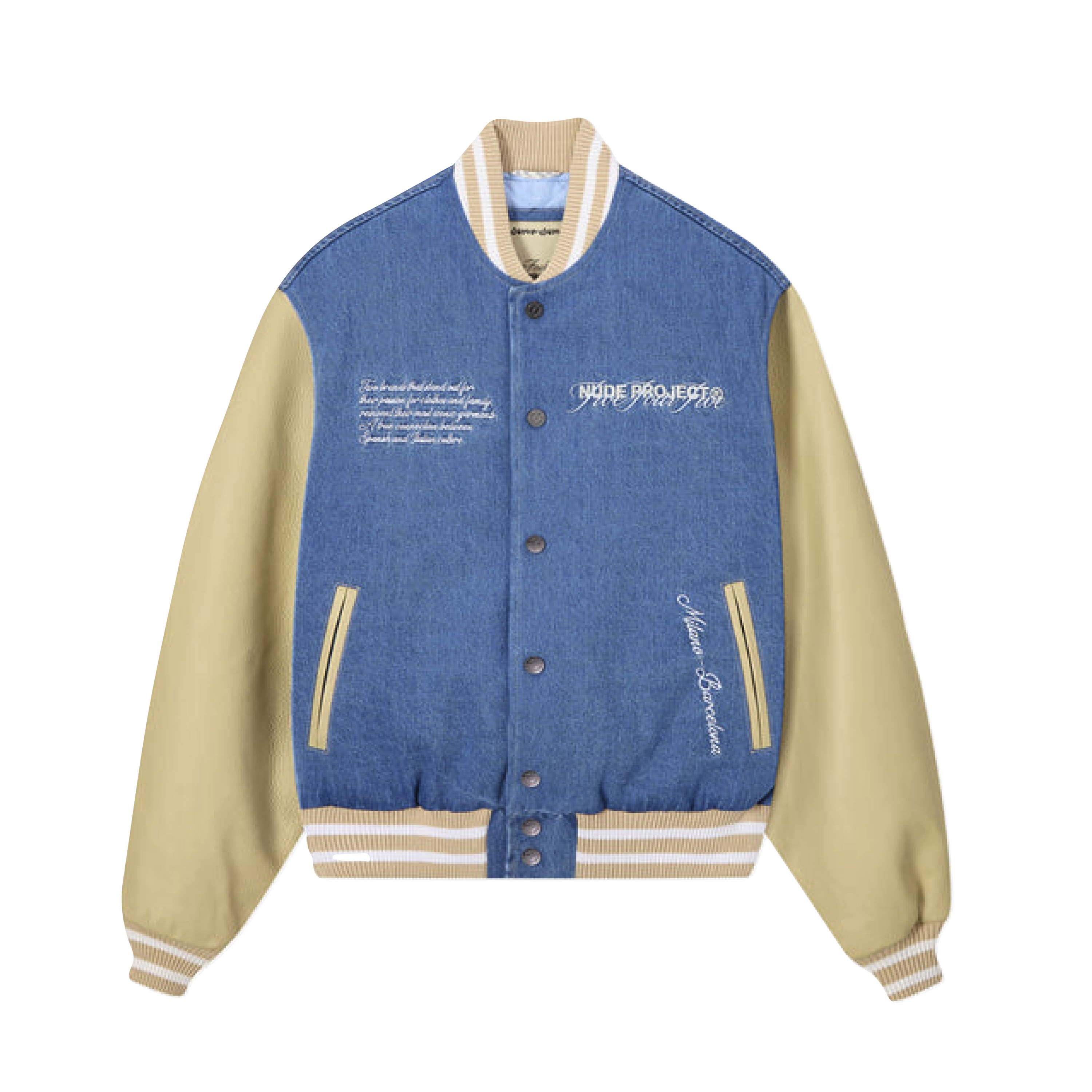 FiveFourFive x Nude Project Varsity Jacket