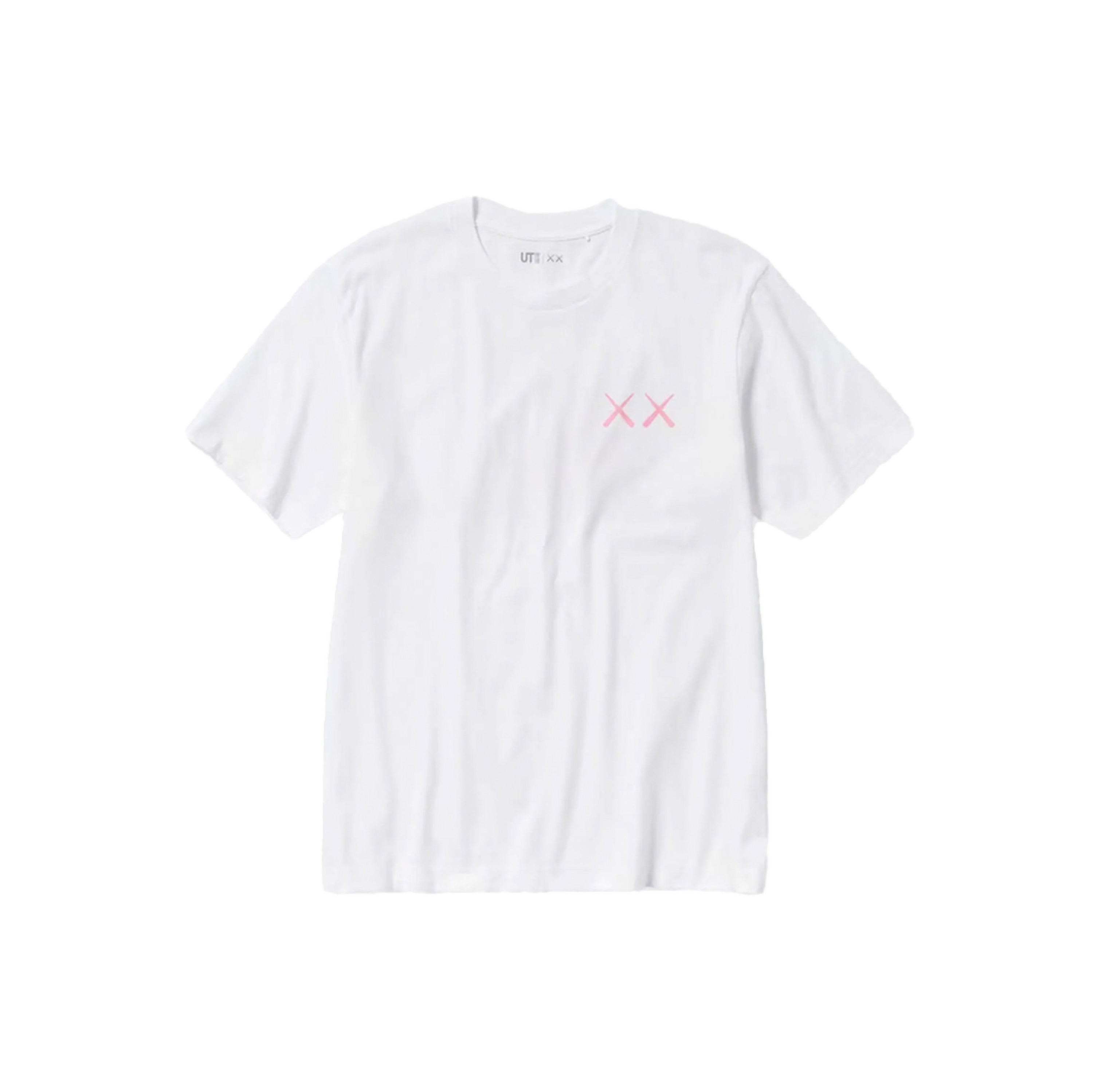 KAWS x Uniqlo UT Grafic Pink Tee White