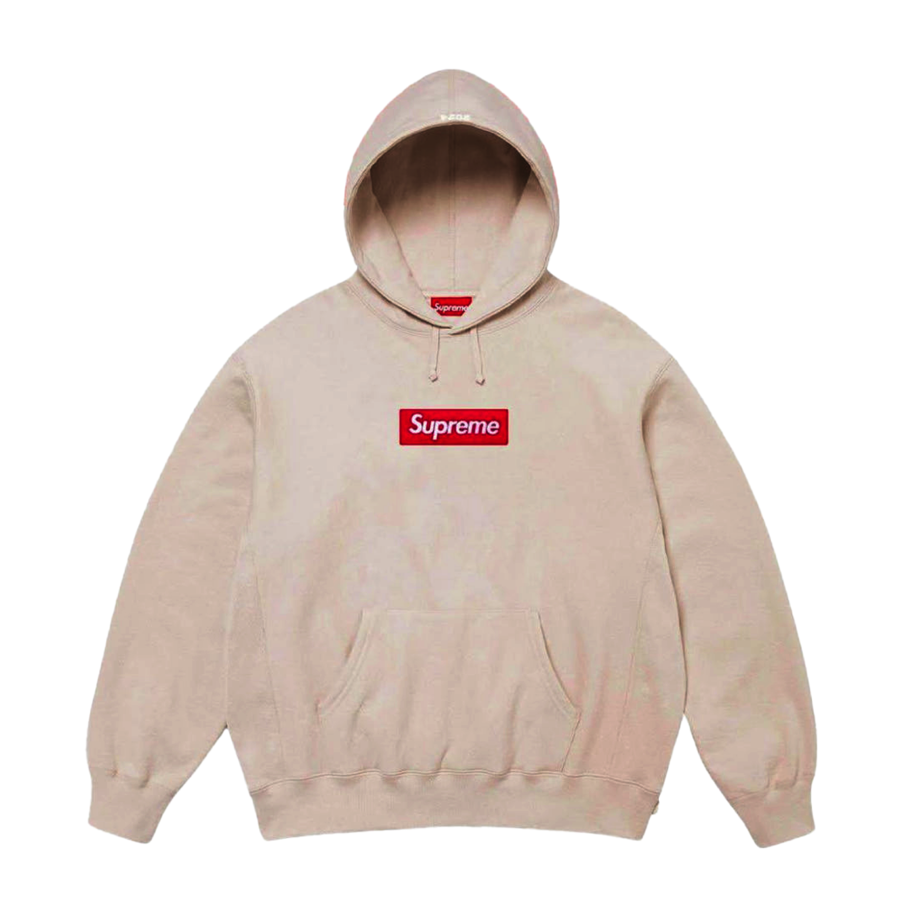 Supreme Box Logo Hooded Sweatshirt Cream (FW24)