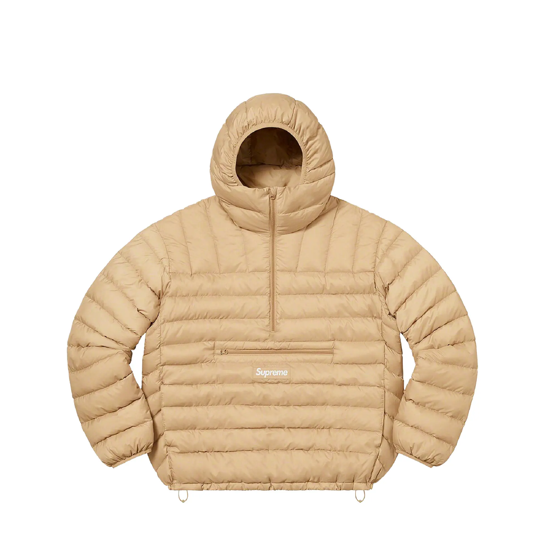 Supreme Micro Down Half Zip Pullover Beige FW22