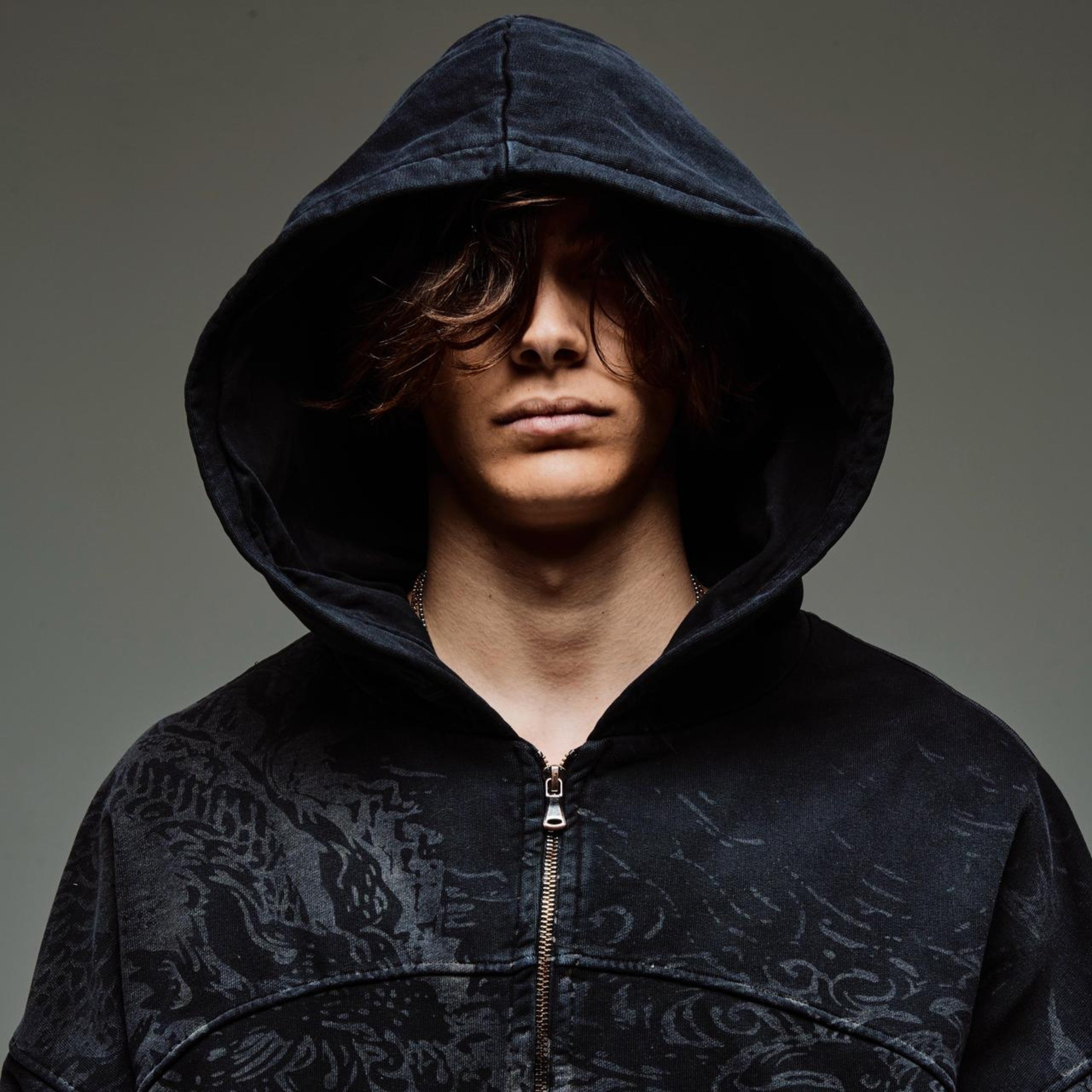 Formy Studio CHAOS Zip Hoodie Washed Black