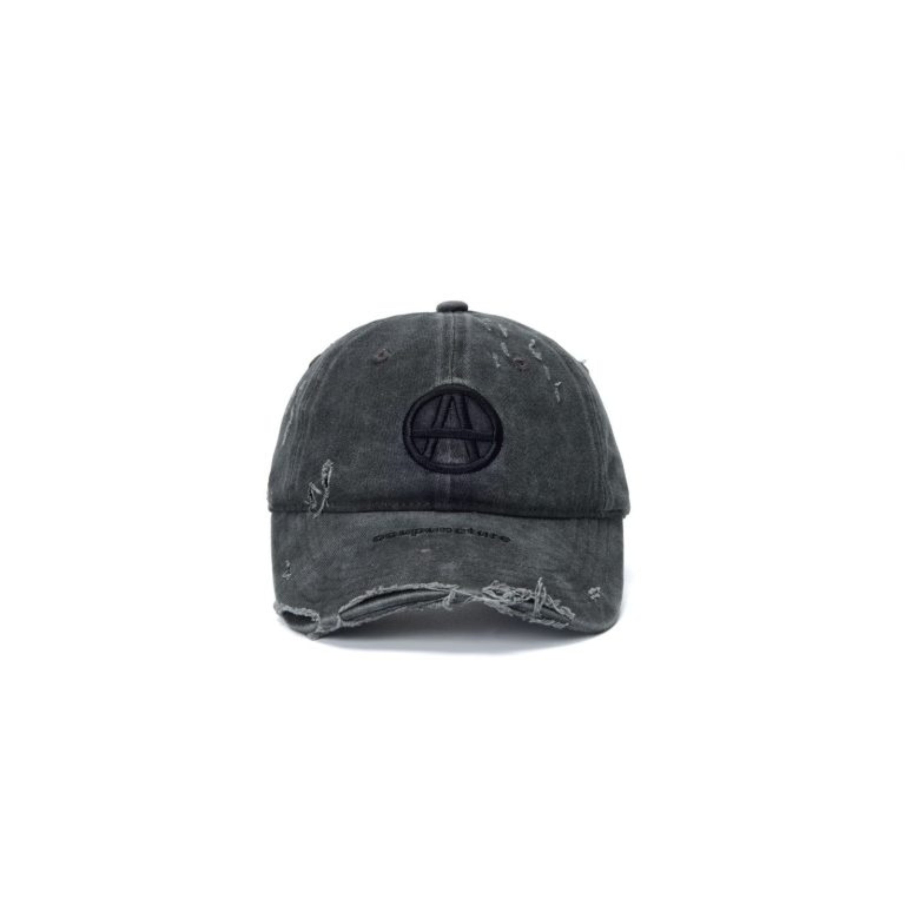 Acupuncture Cutted Cap Washed Black