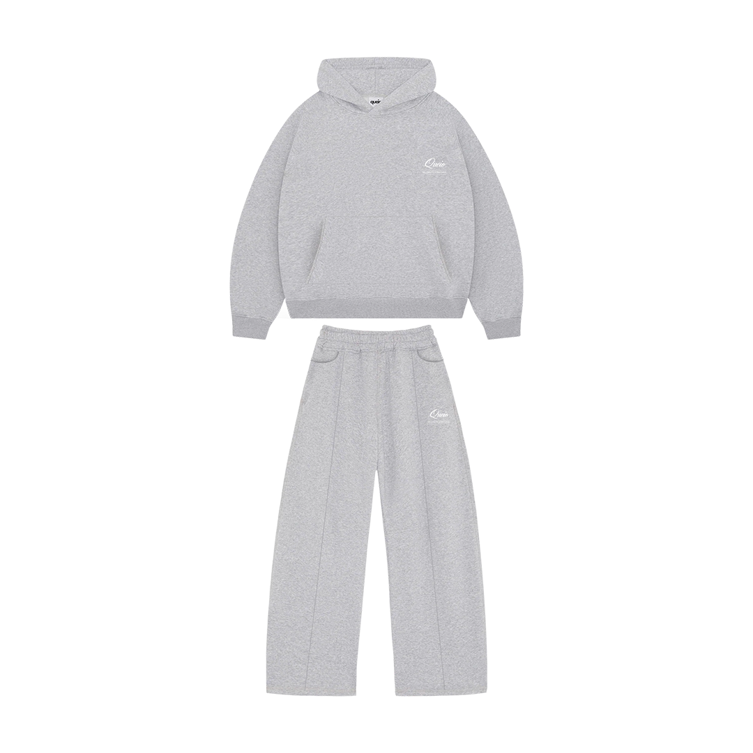 Queio "Belong to Something" Premium Tracksuit Grey