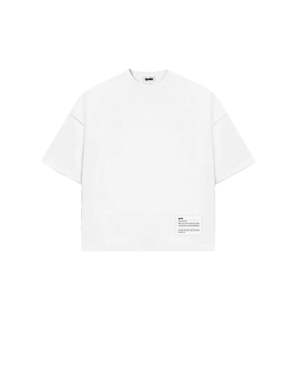 Queio Essential Boxy Tee White