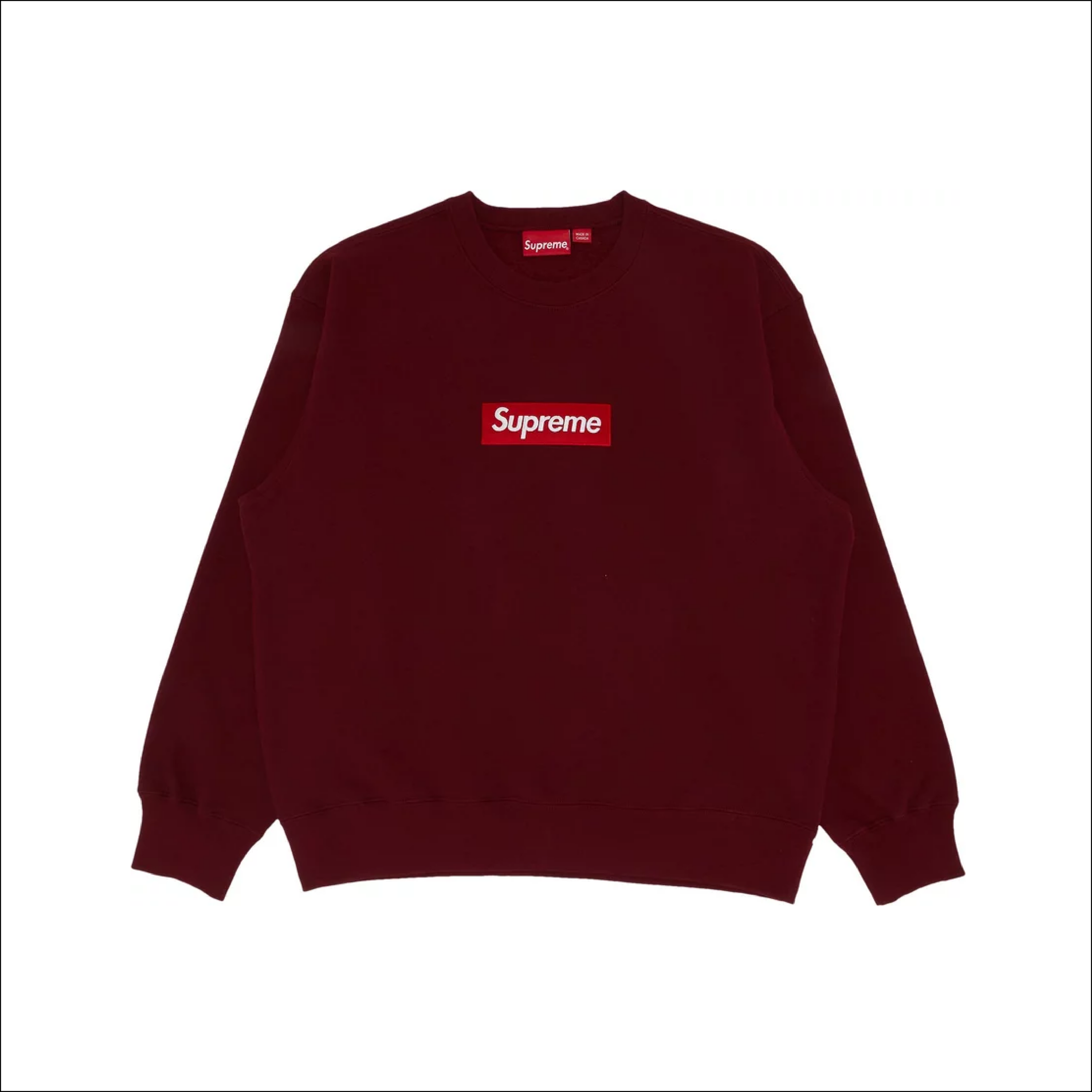 Supreme Box Logo Crewneck Cardinal Red FW22