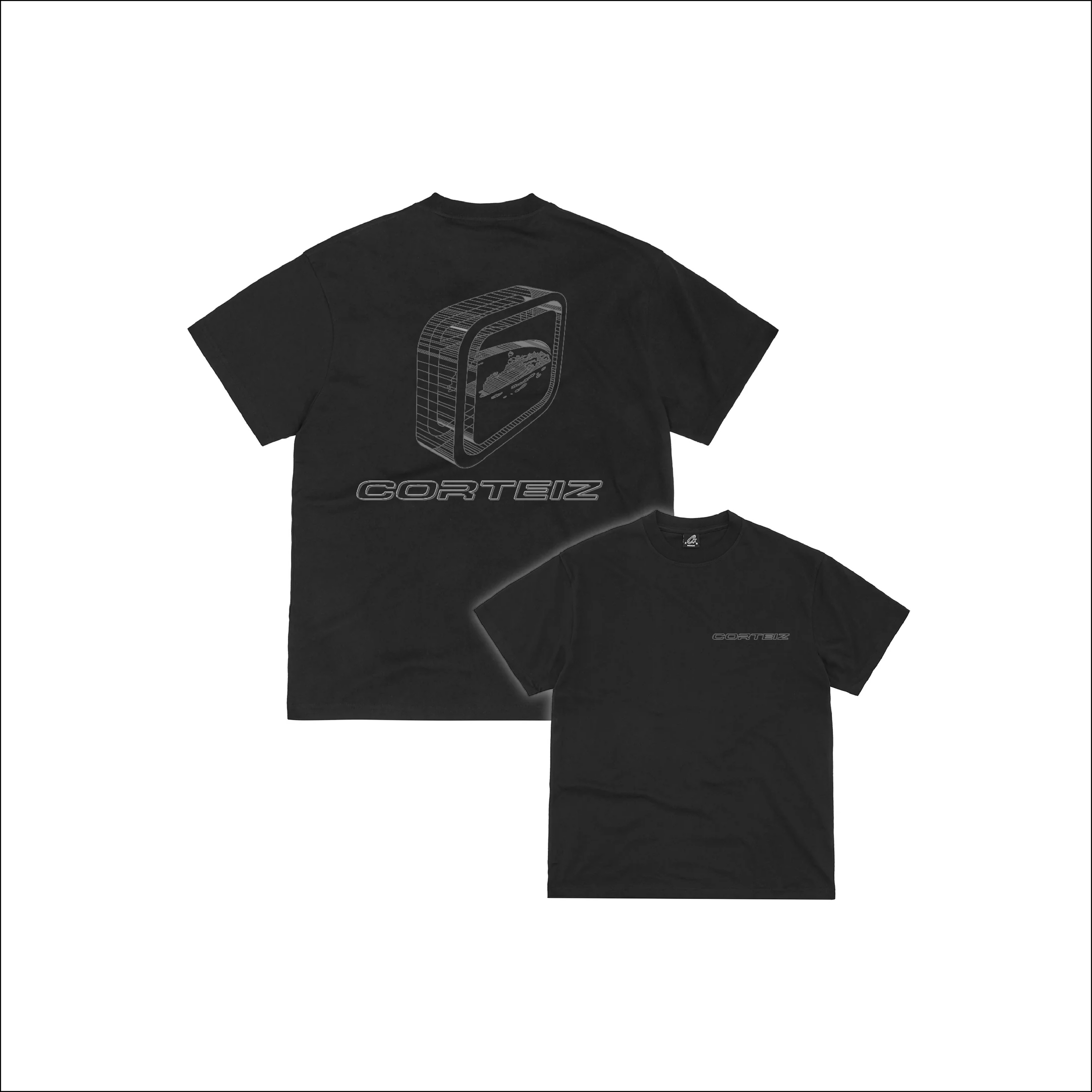 Corteiz Blueprint Tee Black