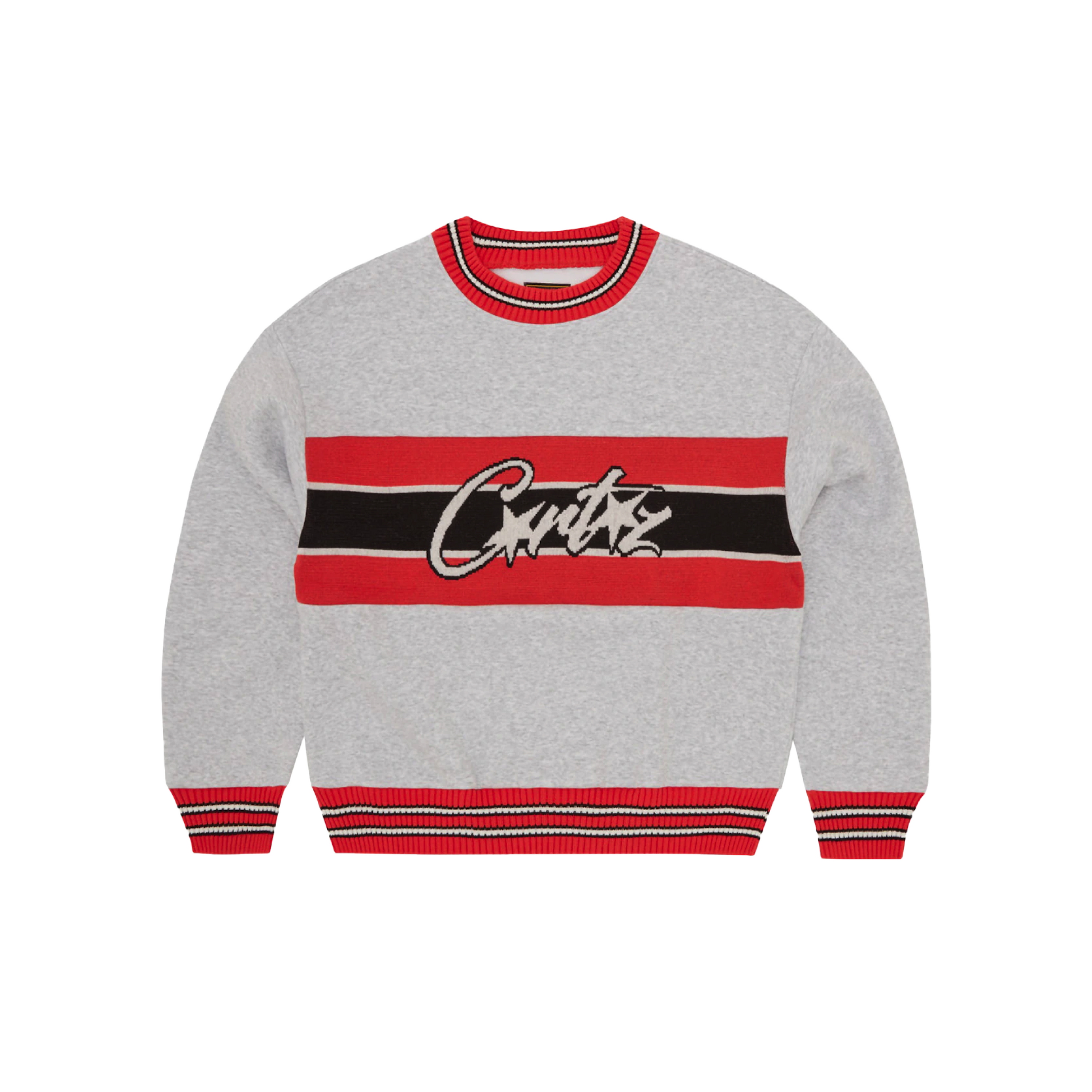 Corteiz Uni Crew Sweater Heather Grey