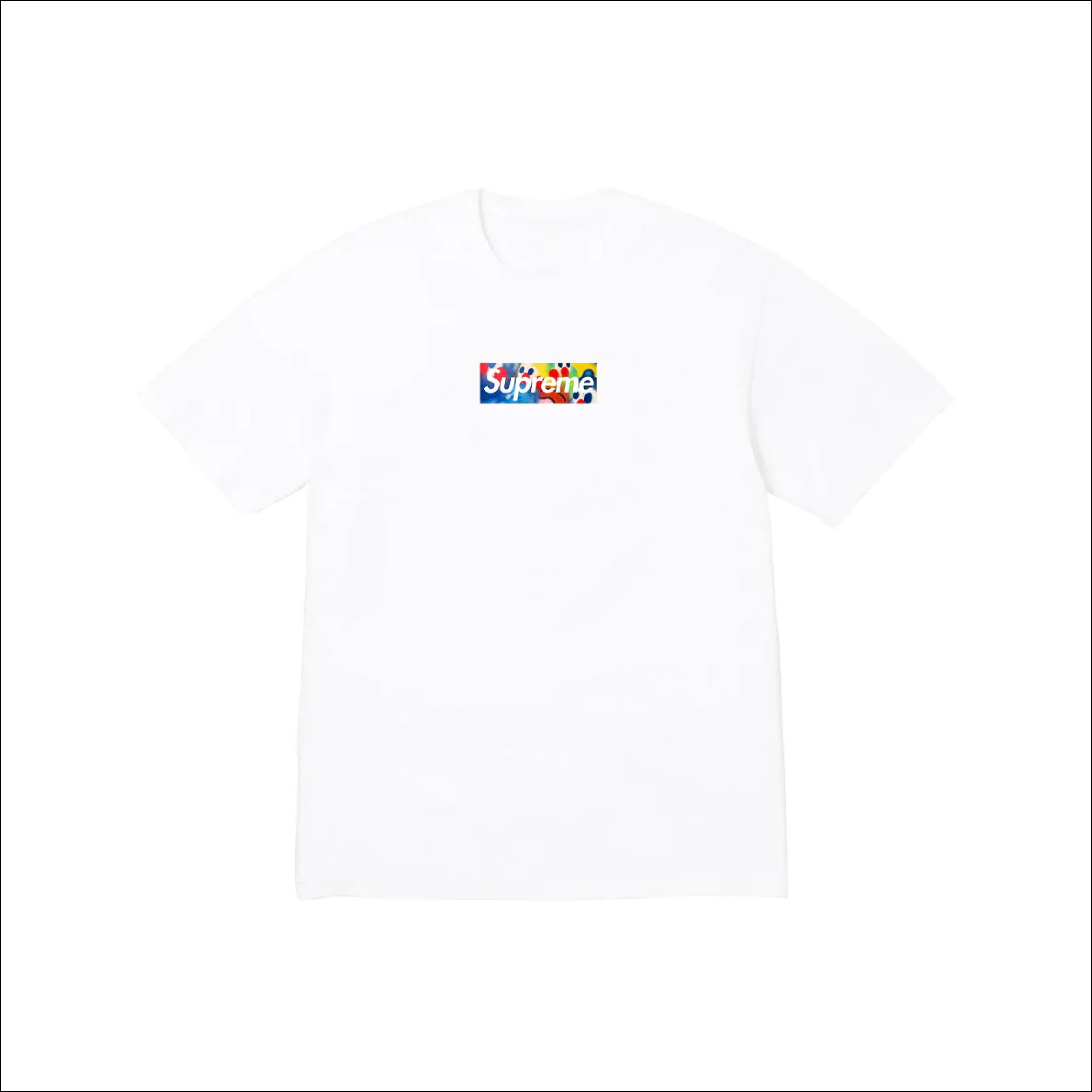 Olaolu Slawn Box Logo Tee White xxl Olaolu Slawn Supreme Box Logo Bootleg Tee White – QUEIO SHOP