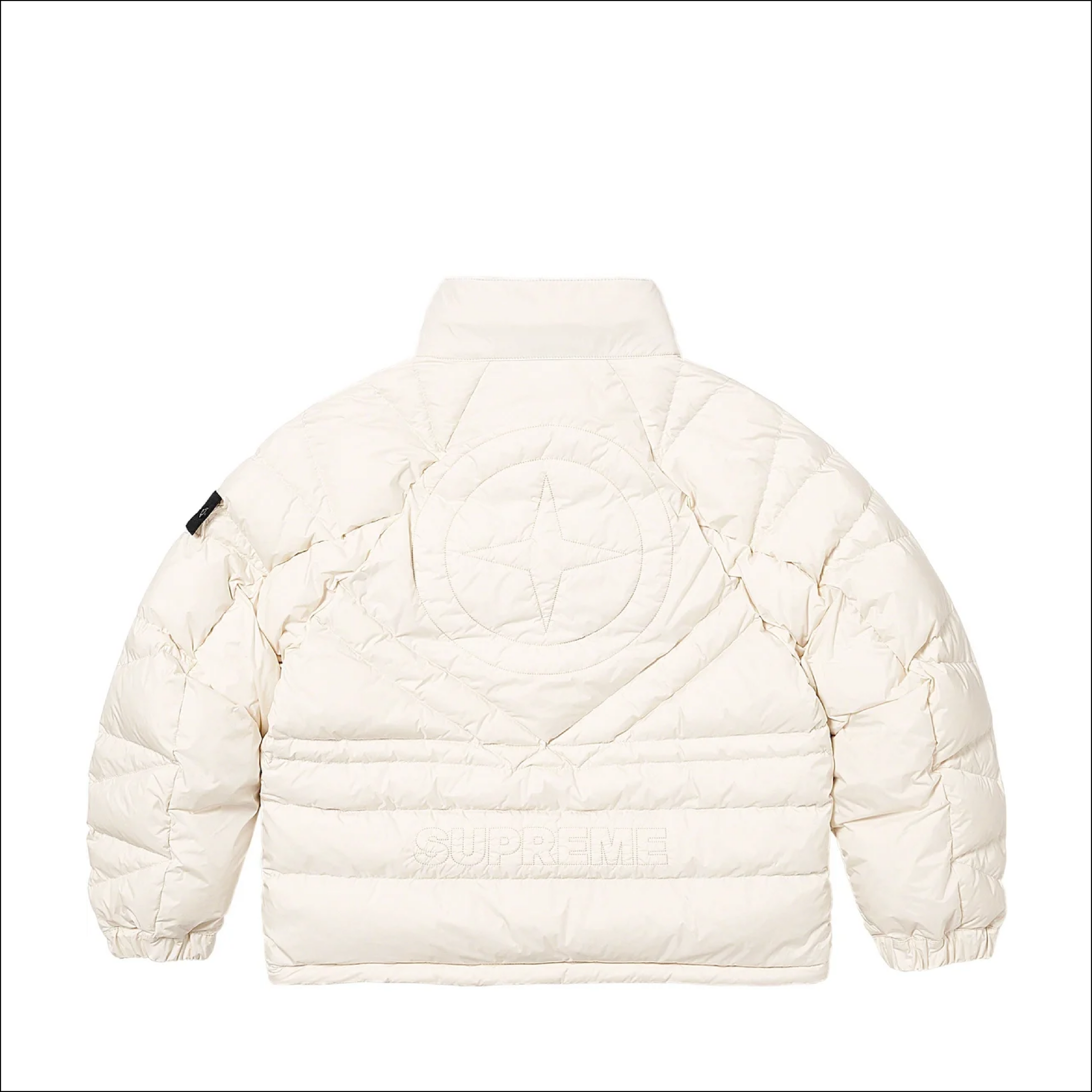 Supreme Stone Island Reversible Down Puffer White