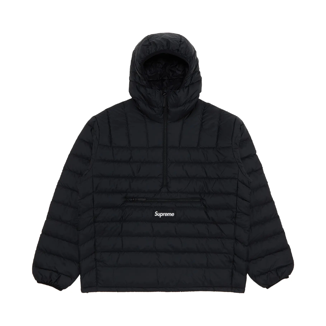 Supreme Micro Down Half Zip Pullover Black FW22