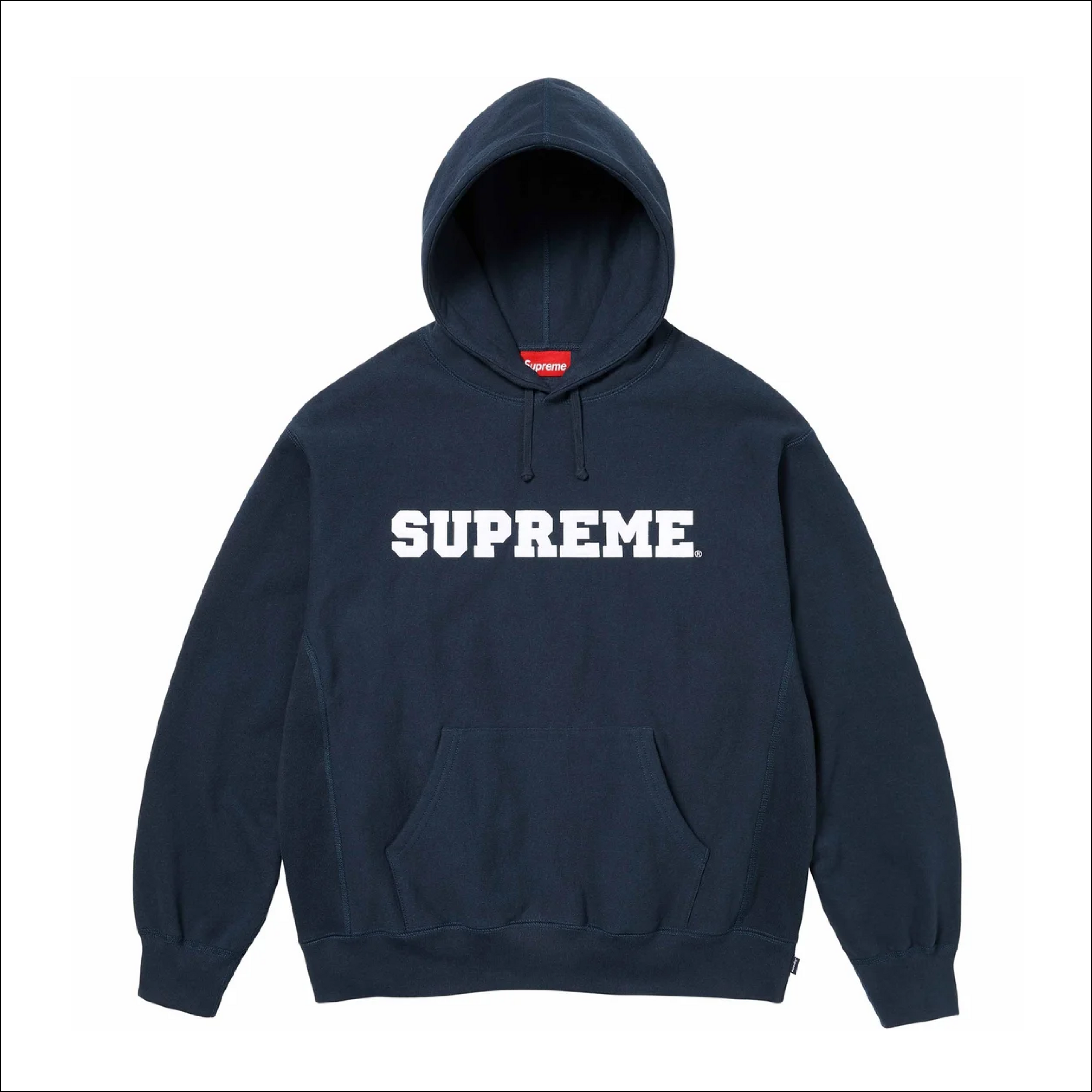 Supreme Collegiate Hoodie Blu Navy SS24