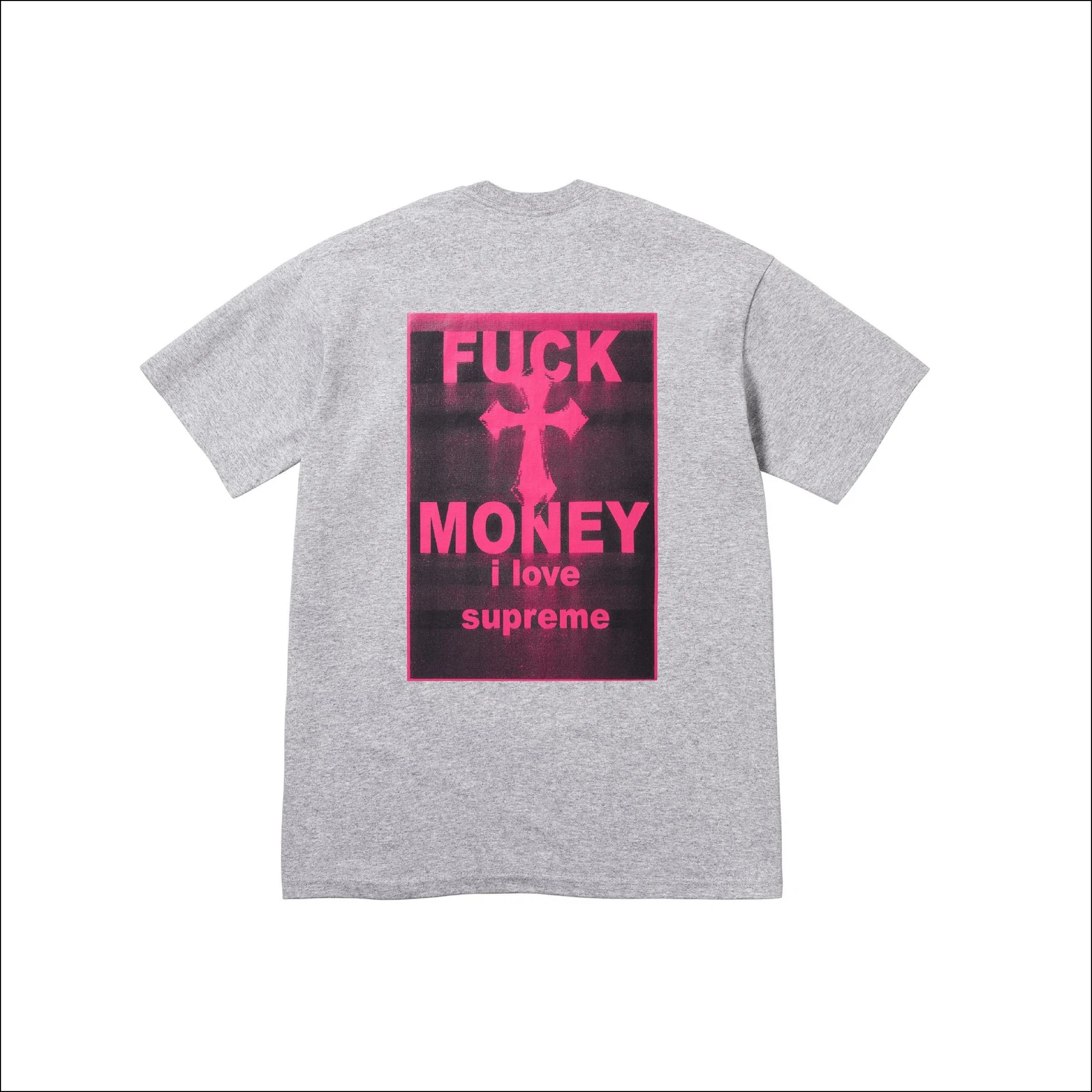 Supreme Fuck Money Tee Grey