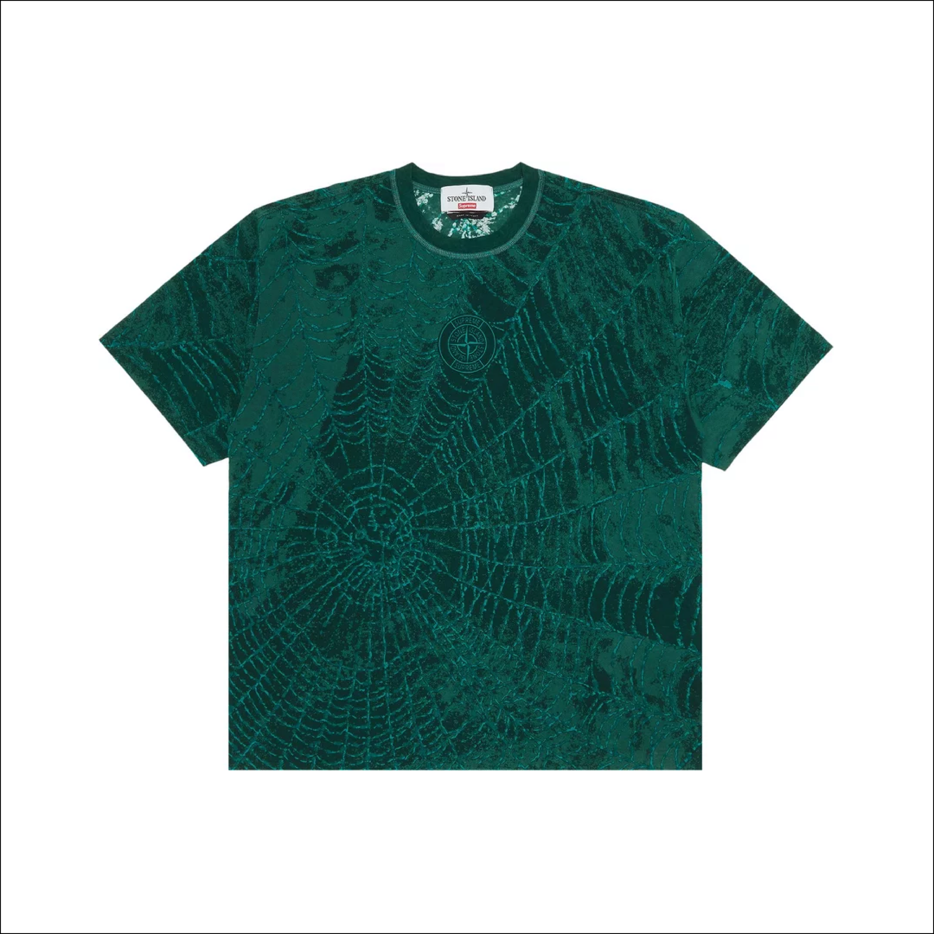 Supreme Stone Island P/E Tee Dark Green FW23