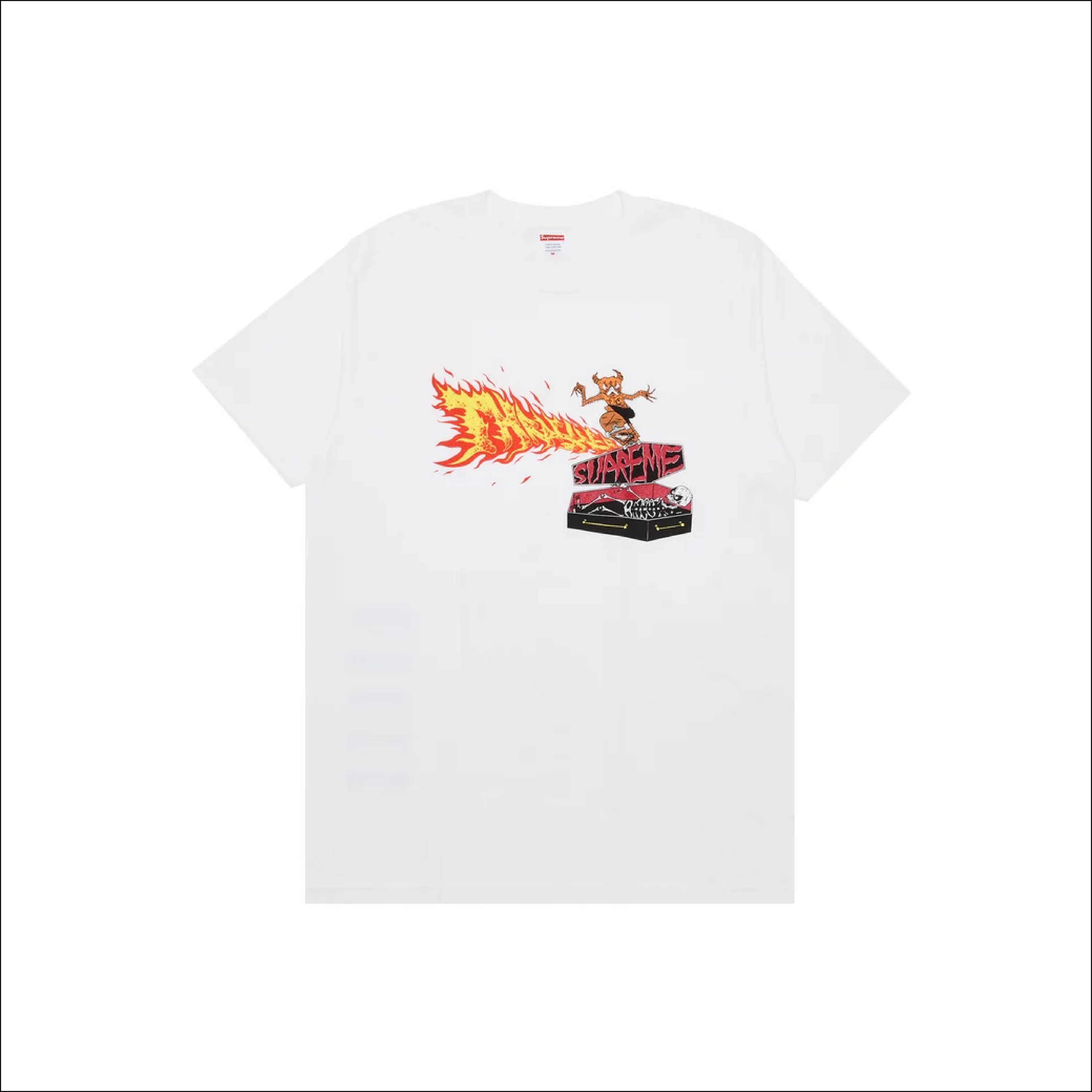 Supreme Thrasher Back Tail Tee White